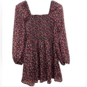 NWT SIZE Small Floral Dress - Pink and Black